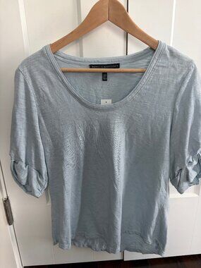 NWT White House Black Market Twist Sleeve Tee Shirt